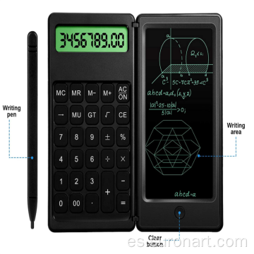 Calculadora mágica de pantalla LCD con bloc de notas